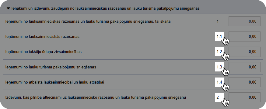 D3 pielikuma aizpildīšana lauksaimniekiem